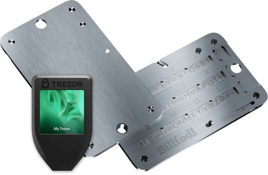 Trezor Model T + Billfodl