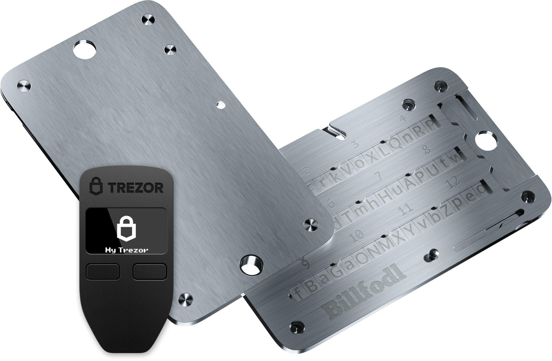 Trezor One + Billfodl
