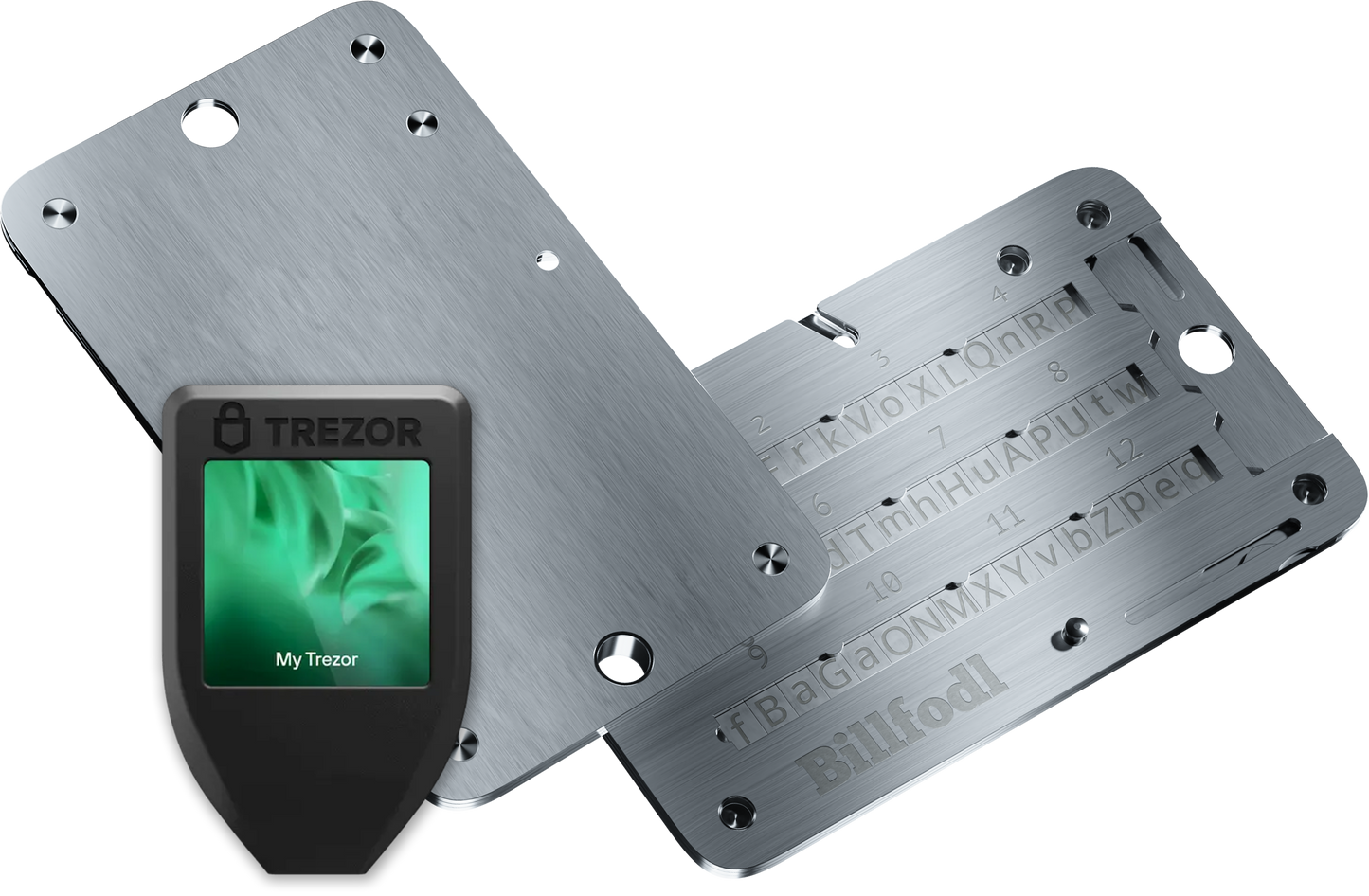 Trezor Model T + Billfodl