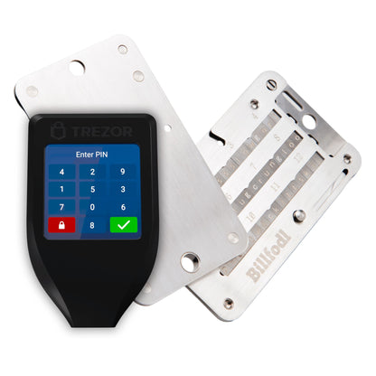 Trezor Model T + Billfodl
