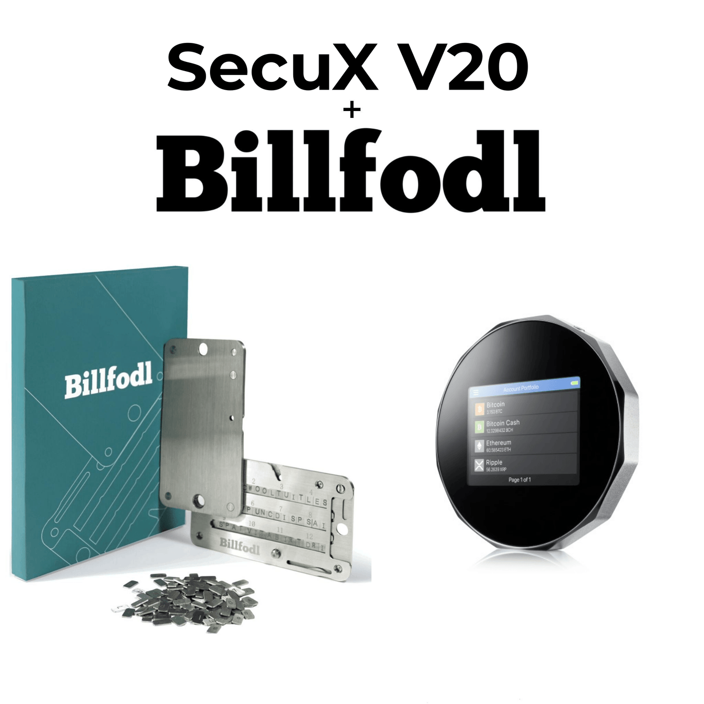 SecuX V20 + Billfodl